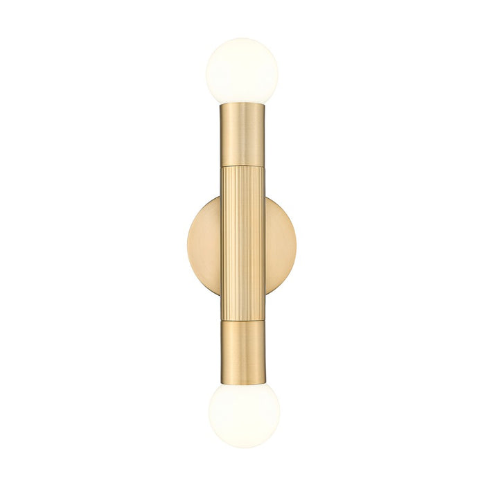 Z-Lite Stari 2 Light Wall Sconce, Modern Gold
