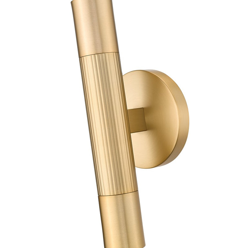 Z-Lite Stari 2 Light Wall Sconce, Modern Gold