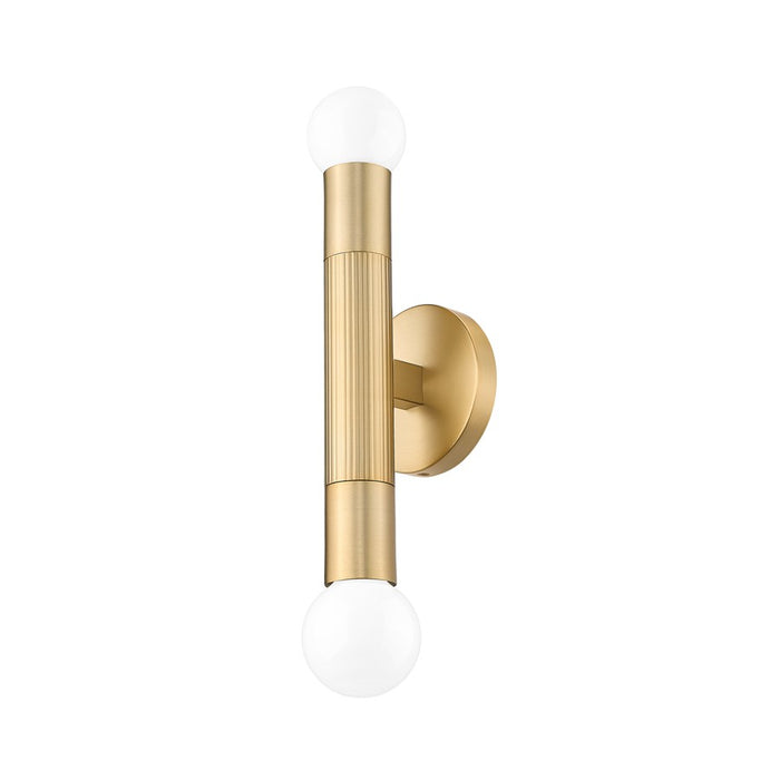 Z-Lite Stari 2 Light Wall Sconce, Modern Gold