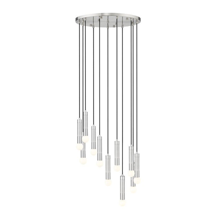 Z-Lite Stari 11 Light Chandelier, Brushed Nickel - 1956P-11R-BN