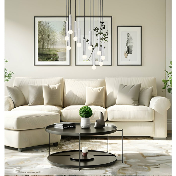 Z-Lite Stari 11 Light Chandelier, Brushed Nickel