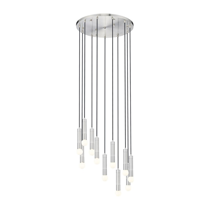 Z-Lite Stari 11 Light Chandelier, Brushed Nickel