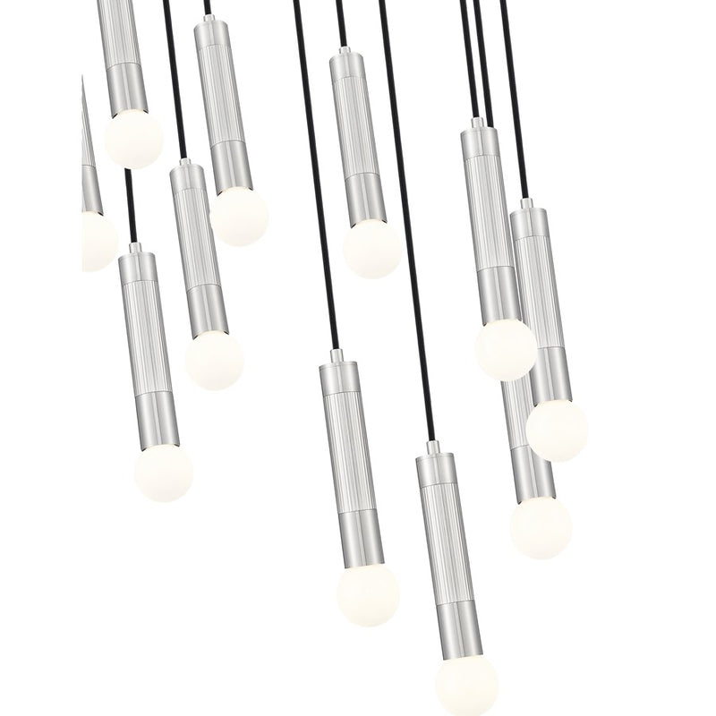 Z-Lite Stari 11 Light Chandelier, Brushed Nickel
