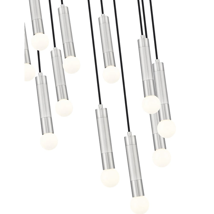 Z-Lite Stari 11 Light Chandelier, Brushed Nickel