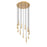 Z-Lite Stari 11 Light Chandelier, Modern Gold