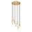 Z-Lite Stari 11 Light Chandelier, Modern Gold