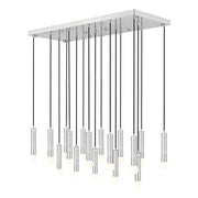 Z-Lite Stari 17 Light Linear Chandelier, Brushed Nickel - 1956P-17L-BN