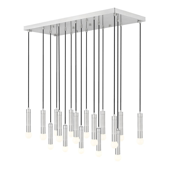Z-Lite Stari 17 Light Linear Chandelier, Brushed Nickel - 1956P-17L-BN