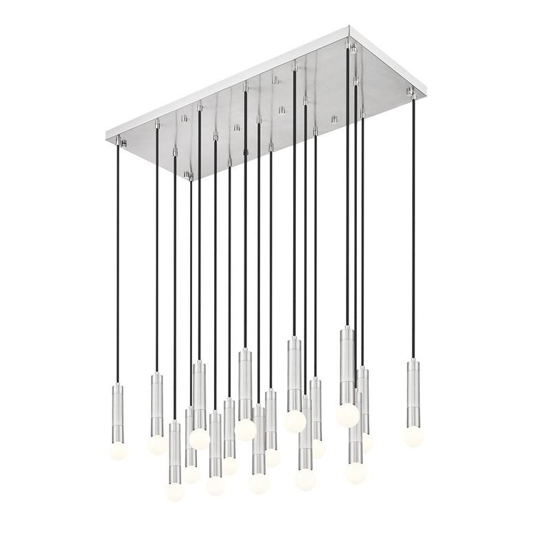 Z-Lite Stari 17 Light Linear Chandelier, Brushed Nickel