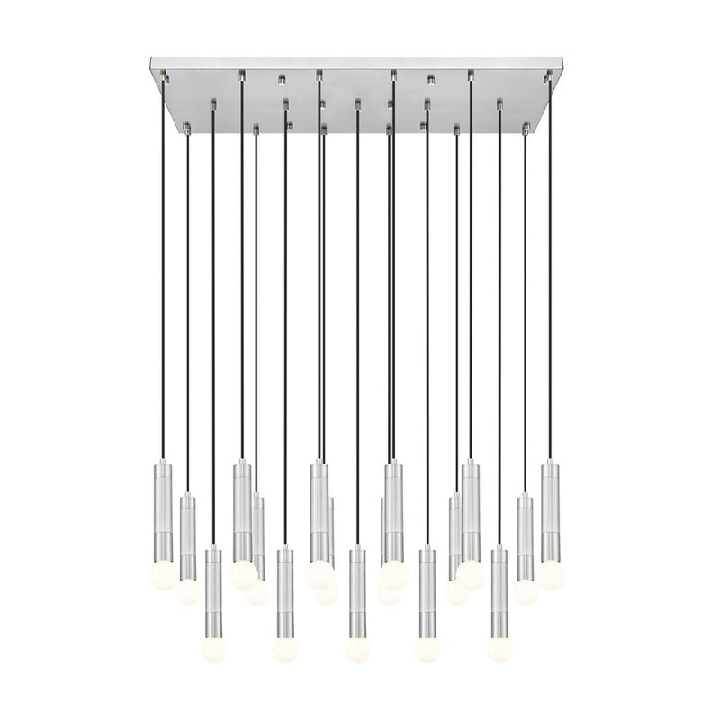 Z-Lite Stari 17 Light Linear Chandelier, Brushed Nickel