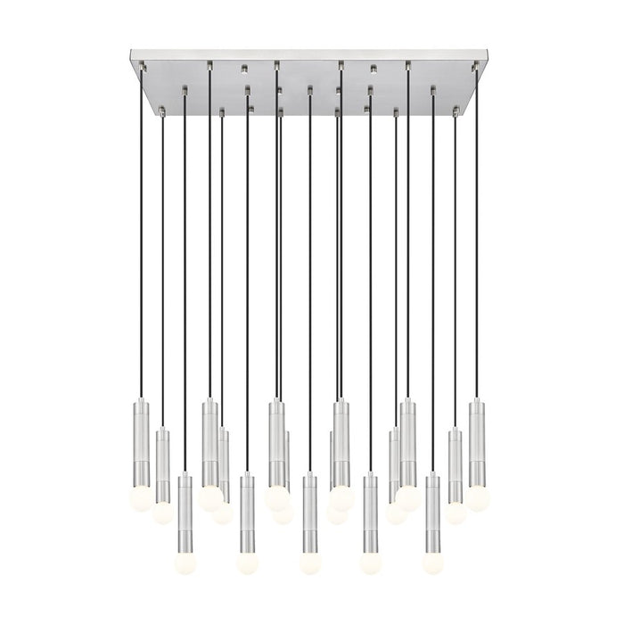 Z-Lite Stari 17 Light Linear Chandelier, Brushed Nickel
