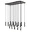 Z-Lite Stari 17 Light Linear Chandelier, Matte Black - 1956P-17L-MB