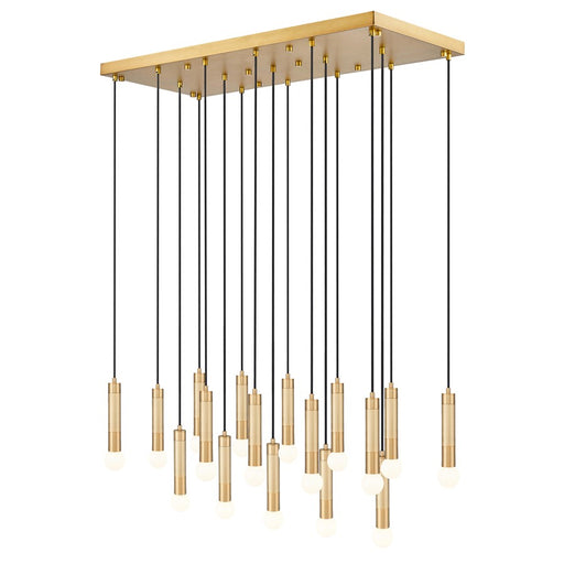 Z-Lite Stari 17 Light Linear Chandelier, Modern Gold - 1956P-17L-MGLD