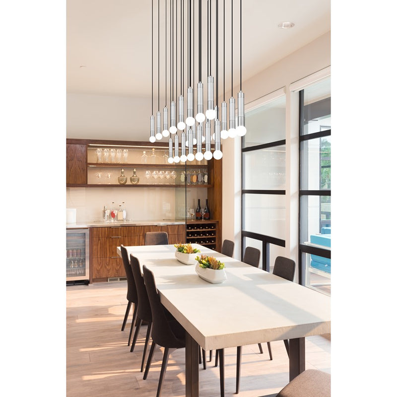 Z-Lite Stari 23 Light Linear Chandelier, Brushed Nickel