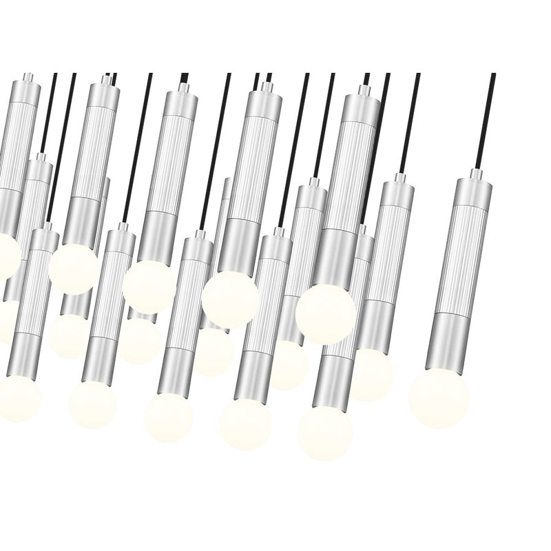 Z-Lite Stari 23 Light Linear Chandelier, Brushed Nickel