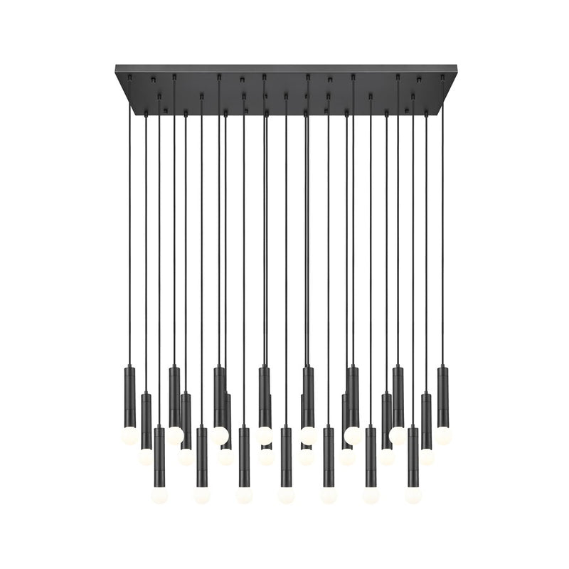 Z-Lite Stari 23 Light Linear Chandelier, Matte Black