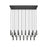 Z-Lite Stari 23 Light Linear Chandelier, Matte Black