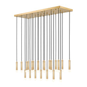 Z-Lite Stari 23 Light Linear Chandelier, Modern Gold - 1956P-23L-MGLD