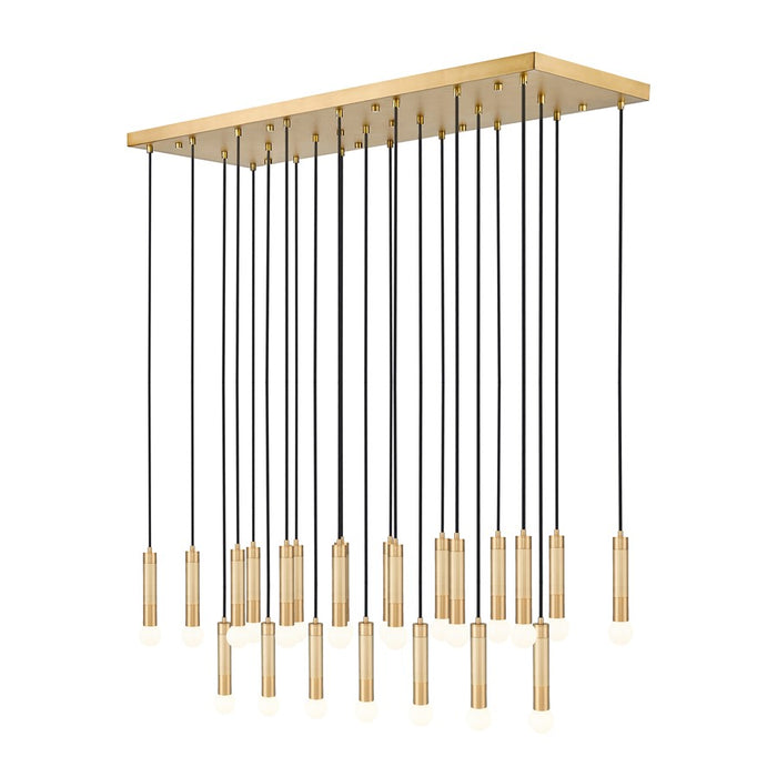 Z-Lite Stari 23 Light Linear Chandelier, Modern Gold - 1956P-23L-MGLD