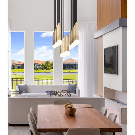 Z-Lite Stari 23 Light Linear Chandelier, Modern Gold