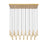 Z-Lite Stari 23 Light Linear Chandelier, Modern Gold