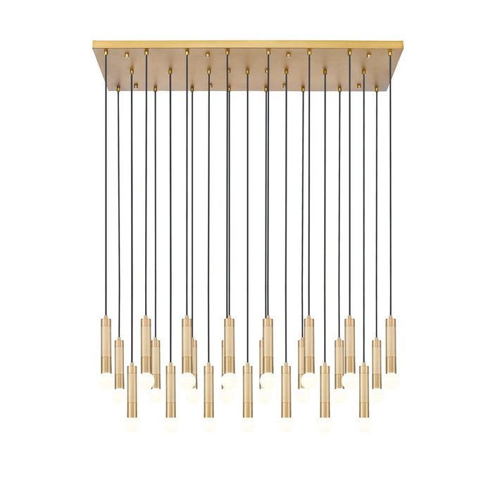 Z-Lite Stari 23 Light Linear Chandelier, Modern Gold