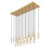 Z-Lite Stari 23 Light Linear Chandelier, Modern Gold