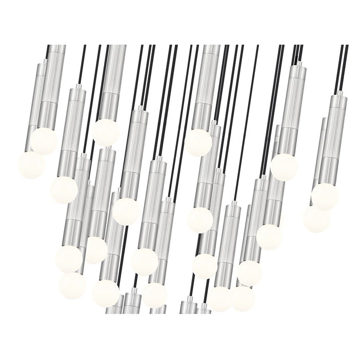 Z-Lite Stari 27 Light Chandelier, Brushed Nickel