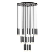 Z-Lite Stari 27 Light Chandelier, Matte Black - 1956P-27R-MB