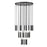 Z-Lite Stari 27 Light Chandelier, Matte Black - 1956P-27R-MB