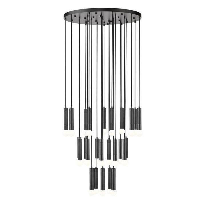 Z-Lite Stari 27 Light Chandelier, Matte Black - 1956P-27R-MB