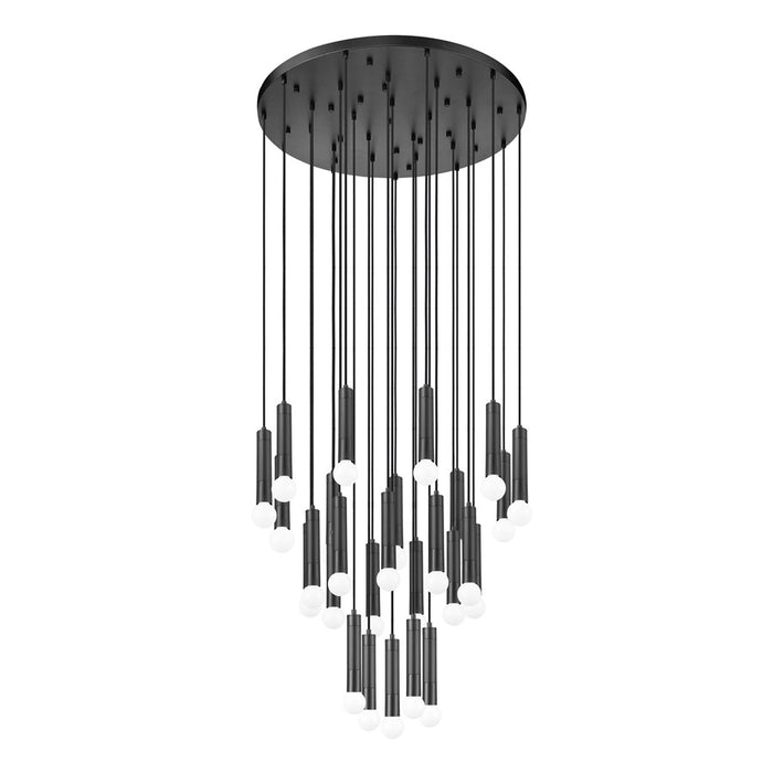 Z-Lite Stari 27 Light Chandelier, Matte Black