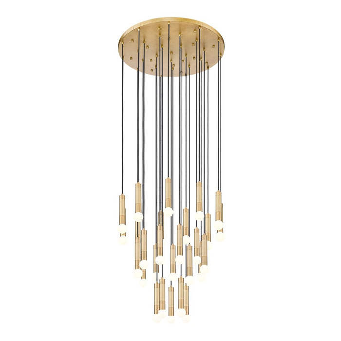 Z-Lite Stari 27 Light Chandelier, Modern Gold