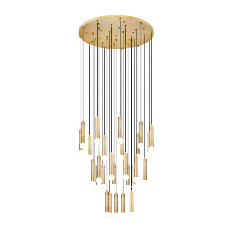 Z-Lite Stari 27 Light Chandelier, Modern Gold