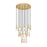 Z-Lite Stari 27 Light Chandelier, Modern Gold