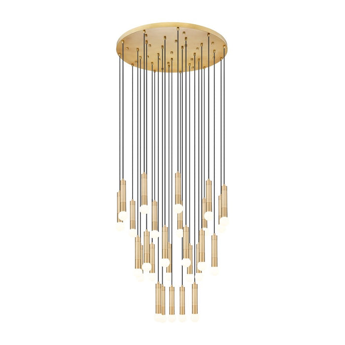 Z-Lite Stari 27 Light Chandelier, Modern Gold