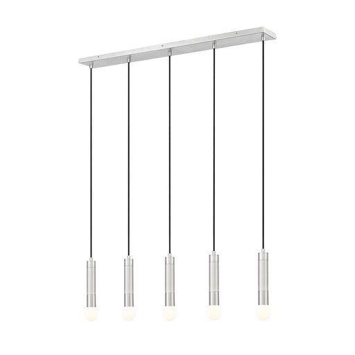 Z-Lite Stari 5 Light Linear Chandelier, Brushed Nickel - 1956P-5L-BN