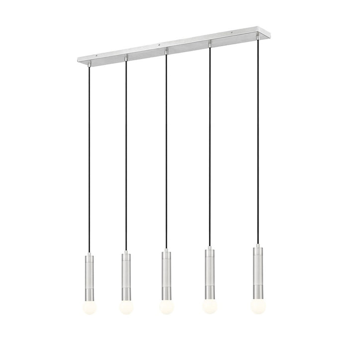 Z-Lite Stari 5 Light Linear Chandelier, Brushed Nickel - 1956P-5L-BN
