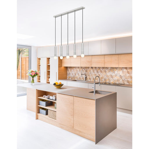 Z-Lite Stari 5 Light Linear Chandelier, Brushed Nickel