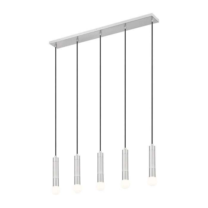 Z-Lite Stari 5 Light Linear Chandelier, Brushed Nickel