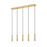 Z-Lite Stari 5 Light Linear Chandelier, Modern Gold - 1956P-5L-MGLD