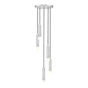 Z-Lite Stari 5 Light Chandelier, Brushed Nickel - 1956P-5R-BN