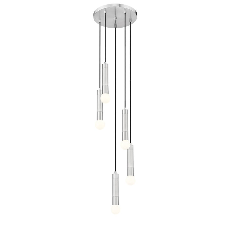 Z-Lite Stari 5 Light Chandelier, Brushed Nickel