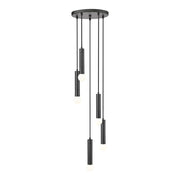 Z-Lite Stari 5 Light Chandelier, Matte Black - 1956P-5R-MB