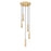 Z-Lite Stari 5 Light Chandelier, Modern Gold