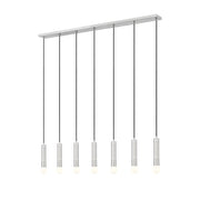 Z-Lite Stari 7 Light Linear Chandelier, Brushed Nickel - 1956P-7L-BN