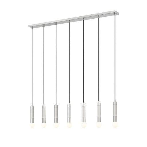 Z-Lite Stari 7 Light Linear Chandelier, Brushed Nickel - 1956P-7L-BN