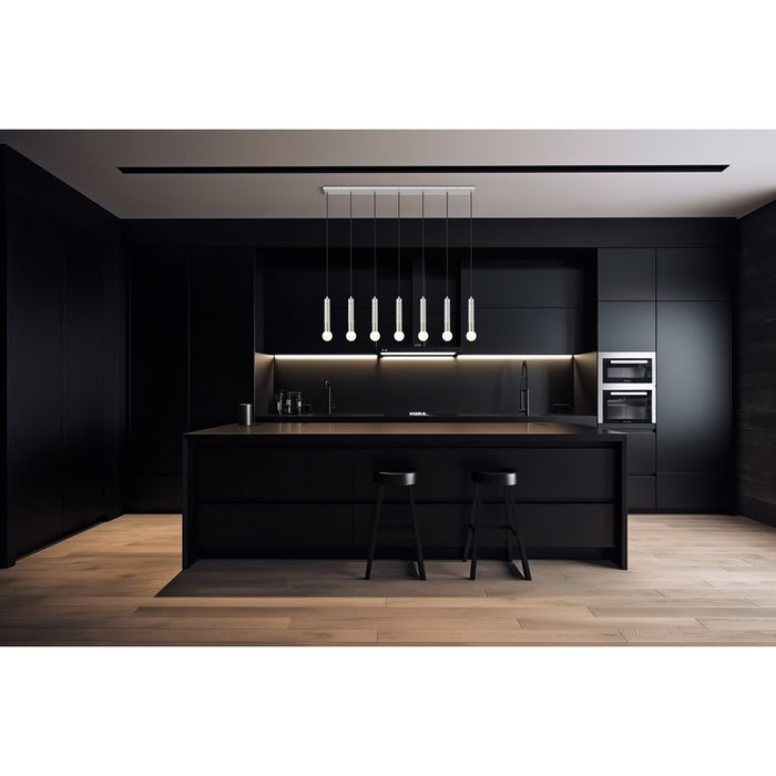 Z-Lite Stari 7 Light Linear Chandelier, Brushed Nickel