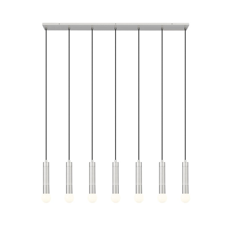 Z-Lite Stari 7 Light Linear Chandelier, Brushed Nickel