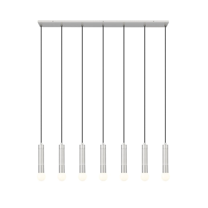 Z-Lite Stari 7 Light Linear Chandelier, Brushed Nickel